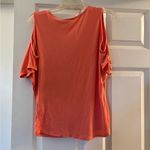 Venus  V-Neck Coral Off the Shoulder Tee Photo 2
