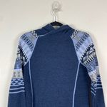 Krimson Klover Navy Fair Isle Pattern Mover Maker Hoodie Sweater Dress M Blue Size M Photo 2