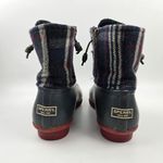Sperry  Saltwater Duck Boots Womens 10 M Blue Red Wool Plaid Waterproof Rubber Photo 7