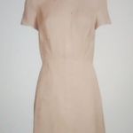 Theory  Beige Herring Linen  Short Sleeve Mini Dress Photo 3