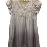 Lucca Couture Lucca Babydoll Top 100% Silk Fairycore Purple Ombré Size Medium Photo 0