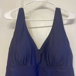 Plus Size Skirt Swimsuit Ruched Retro Swimdress Navy Blue Size XXXL NWT #0912 Photo 2