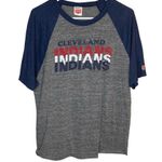 Women's Homage Cleveland Indians Baseball Vintage Raglan T Photo 2