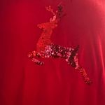 Westport Sequined Reindeer Christmas Sweater Photo 4