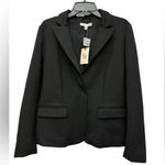 Sincerely Jules  Single Button Blazer Size XL Black Notch Collar Pockets NWT Photo 0