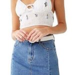 Forever 21 Frayed Step Hem Denim Mini Skirt Photo 34