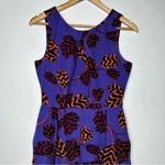 Marc by Marc Jacobs Purple Persian 100% Silk Mini Dress Size 0 Photo 2