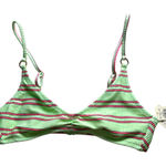 Aerie  High Shine Ribbed Scoop Neck Bikini Top Photo 0