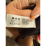 Three Dots Women's  Striped Cowl Neck Dress XL Beige Black Red Photo 4