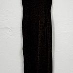 Vintage Scott McClintock Brown Leopard Print Maxi Dress Womens 6 Formal Glitter Photo 9