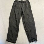 American Eagle Outfitters AEO Charcoal Gray Pull On Soft Cargo Pants Size 0 EUC Photo 0