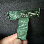 Ralph Lauren Lauren Jeans. Co  Sz M Women's Wrap Knit Jacket Navy Pockets Cotton Photo 1