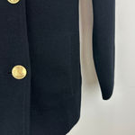 J.Crew Warwick Sweater Blazer Knit Gold Buttons Black Classic Relaxed XXS NWT Photo 11