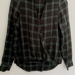 Madewell Surplice Wrap-Front Shirt in Palma Plaid SZ XS Photo 5