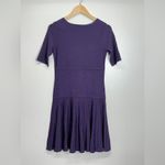 Nanette Lepore Nanette‎ Lenore Pleated Purple Midi Dress Size Large Photo 1