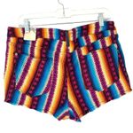 Pilcro Anthropologie Stripe Surf Shorts NWTs Size 31 Frayed Hem Blue Photo 5