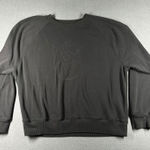 Victoria's Secret  Crew Neck Sweatshirt Womens Large Black VS Logo Embossed LS Photo 0