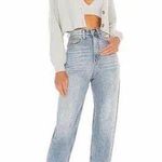 We Wore What Dani Modern Boyfriend Denim Blue Jeans Size 27 Photo 0