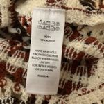 House of Harlow 1960 Pullover Sweater Cropped Crochet Fringe Long Sleeve Sz OS Photo 6