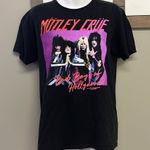 Motley Crue 2021 Bad Boys of Hollywood Black Black Graphic T Photo 0