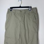 Dockers  Favorite Fit Womens Size 8 Capri Pants Khaki Tan Cotton Flat Front Photo 1