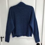 Topshop  Deep Blue Alpaca & Wool Blend Turtleneck Sweater M Photo 3