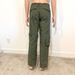 Brandy Melville OS Kim cinch waist Army green cargo pant P 3097 Photo 9