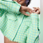 ZARA Tweed Textured Weave STRUCTURED HOUNDSTOOTH CROPPED BLAZER NEW Photo 6