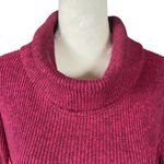 Studio 1886 wine colored cowl neck long sleeve pullover stretchy sweater size L Photo 4
