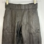 Spanx Faux Leather Black Jogger Pants Vegan Size XS Photo 4