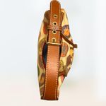 Dooney & Bourke Vintage Medallion Coated Canvas Small Shoulder Bag Heart Charm Photo 3