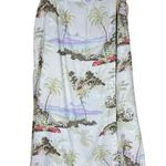 Vtg 90s Plus Size Hawaiian Wrap Skirt Midi Length 14 Island Beach Print Tropical Photo 0