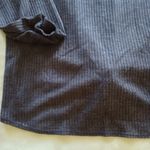 Lemon Tree button front Sweater black with knotted hem Size Med Photo 10