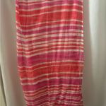 Kate Spade Vibrant Pink and White Striped Scarf Photo 2