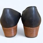 Mario Valentino Vintage Black Low Heeled Cut Out Loafer Dress Shoes size 39.5 Photo 3