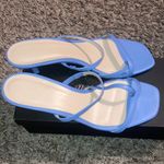 J.Crew Blue Leather Cross Toe Strap Sandals Made in Italy - Brand New Size 9.5 Photo 0