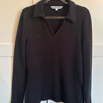 Walter Baker  Hudson long sleeve Ribbed Knit Sweater Top in Black Size Large Photo 0
