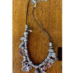 Paw Print Necklace Earrings Set Pendant 17 inch Handmade New Dog Bone An… Gold Photo 11