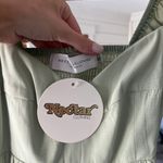 Nectar Clothing Green Puff Sleeve Babydoll Dress Photo 3