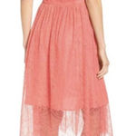 Cupcakes and Cashmere Dress Womens 2 Pink Lace Strady‎ Midi NWT Photo 0