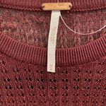 Free People  H20 Crew Pullover in Raw Garnet NWT Photo 5