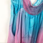 Y2K Fairy Pastel Whimsical Midi Babydoll Dress Womens Medium Event Romantic Blue Photo 7