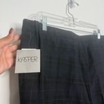 NWT Kasper Indigo‎ Multi Plaid Dress Pants Straight Leg Size 16 Blue Photo 3