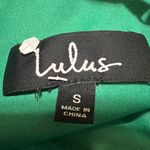 Lulus Out Tonight Emerald Green Lace Up Back Sleeveless V Neckline Crop Top Photo 2