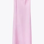 ZARA Dress Maxi Wedding Straps Lingerie Open Back Satin Effect Party Coctail Photo 5