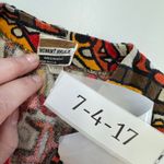 Robert Bruce Vest Top Womens One Size Red Tribal Geometric Print‎ Vintage Photo 2