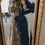Leopard Dress Multi Size 4 Photo 4