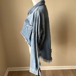 Boom Boom Jeans BBJ High Low Distressed Denim Jacket Photo 2