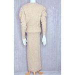 Klesis long sleeve soft cross v neck long sleeve maxi dress tan small body con Photo 6