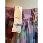 Francescas Mi Ami Floral Ruffle Mini Skirt S boho fairy flowy whimsi dainty pink Photo 3